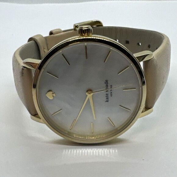 Kate Spade New York Metro 0073 Women\'s Beige Leather Analog Dial Watch JNA463 main image 5